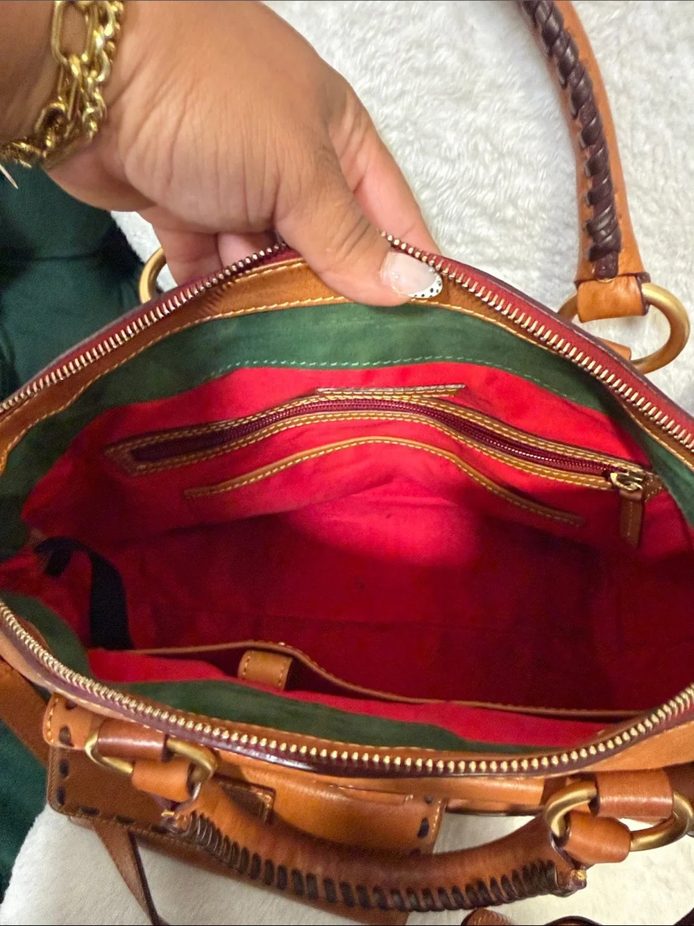Dooney & Bourke structured leather